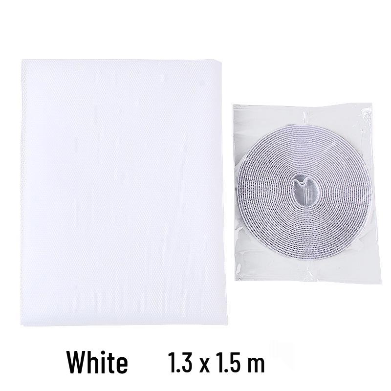 Polyester Invisible Mosquito & Insect Screen Mesh with No-Punch Magic Sticker for Windows - Summer Protection
