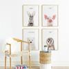 Animal Decoration Sheets Picture Wall Art Poster Children's Canvases Room Paintings For Nursery Decorative Prints Wall Posters No Frame