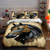 Elegant Black Horse. Bedding Duvet Cover Sets Duvet Covers Pillowcases Gifts (1 * Duvet Cover 2 * Pillowcases, Without Duvet Insert)