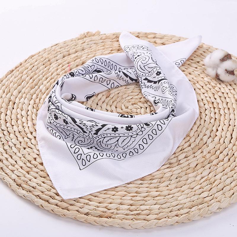 Bandana cu imprimeu boem Bentita de păr pentru femei, fete, turban, unisex, eșarfă pătrată, batista, accesorii pentru păr