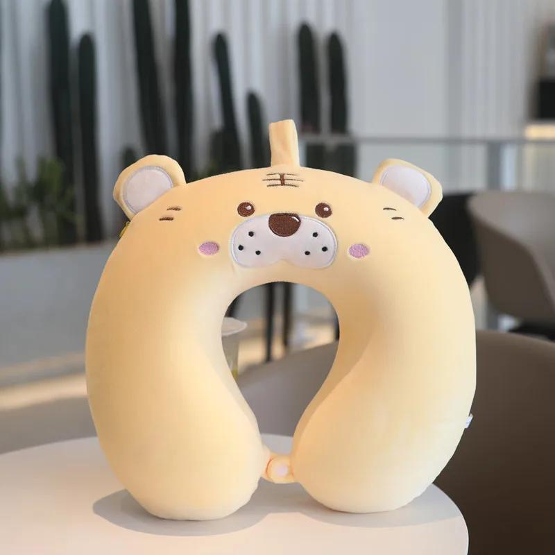 

U-образная дорожная подушка для защиты шеи, шейная подушка из пены с памятью, подушка для самолета, портативная подушка для сна для шеи