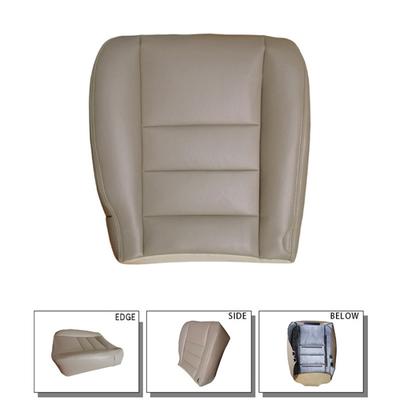 Driver's Seat Cover Lower Seat Cover for Ford F250 F350 Super Duty Lariat 2002-2007, Color-Light Brown