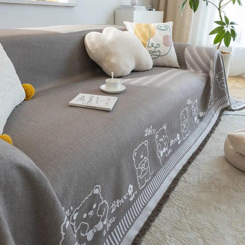 

Новые однотонные чехлы для диванов, мягкие, милые, мультяшные чехлы для гостиной, коврик для эркера, L-образный декор для дивана 180x130cm