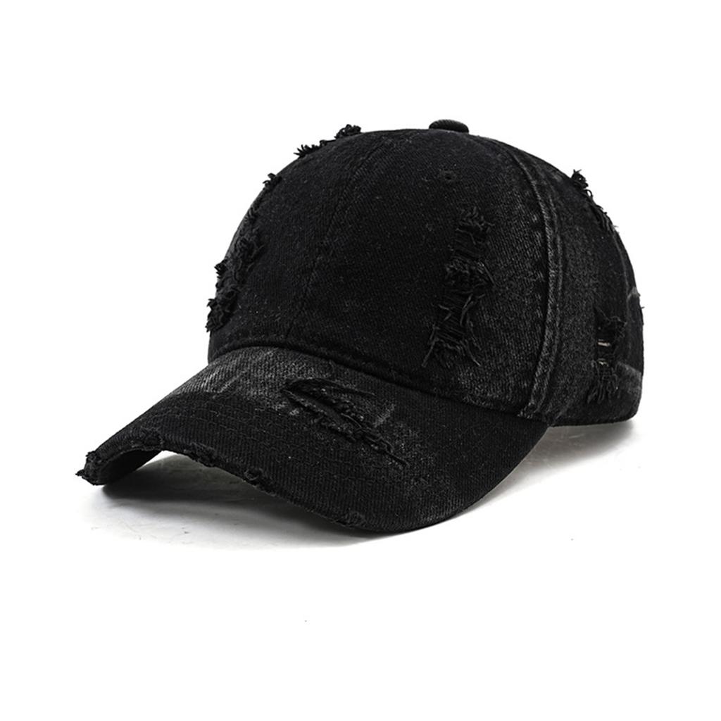 Unisex Washed Gradient Perforated Baseball Cap With Soft Top And Sun Visor