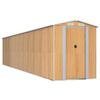 3147480 vidaXL Garden Shed Light Brown 192x938x223 Cm Galvanized Steel