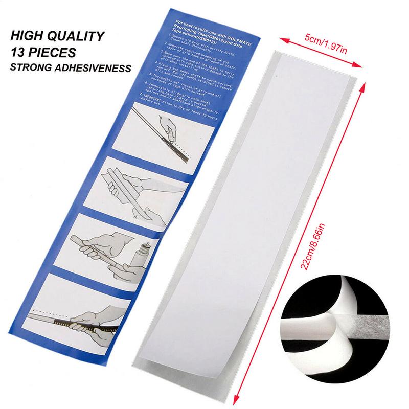 15Pcs Golf Grip Tape Double Sided Adhesive Strips Ultimate Golf Tape for Regripping Golf Clubs 22x5cm