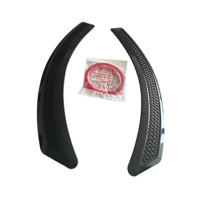 Mitsubishi Lancer 2008-2015 için 2 Adet Araba Ön Çamurluk Yan Havalandırma Sticker Kapağı EVO Stili