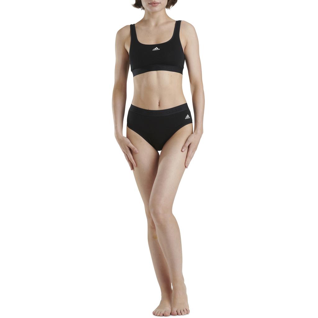 Adidas High-Waisted Thin Seam Micro-Elastic Comfortable Antibacterial Underwear Women Underwear 4A1P00-909