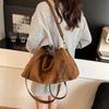 High-value suede pillow bag women's large-capacity new bag casual simple shoulder messenger bag