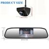 Bileeko 4.3" Car Mirror Monitor Reversing Backup Camera Rear View Parking System