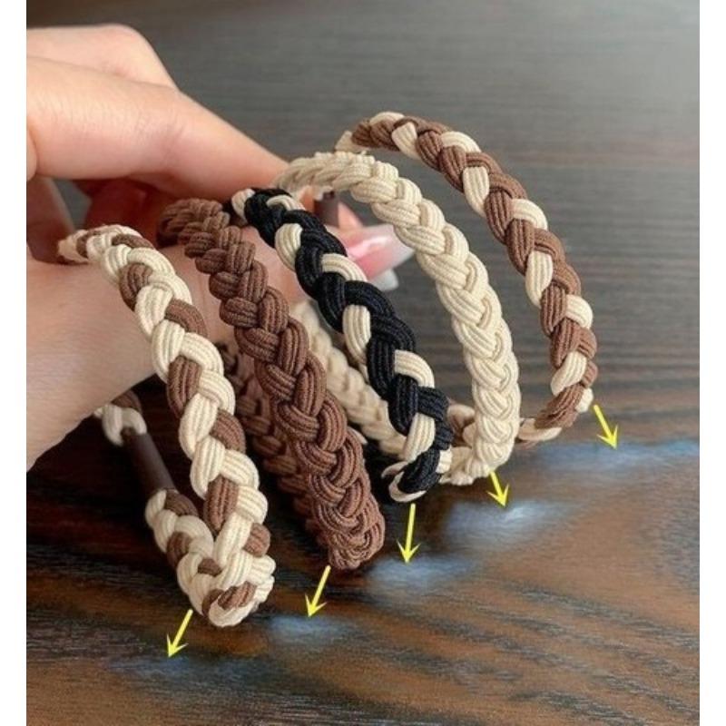 5 unidades por bolsa de coleteros elásticos para mujer y niña, banda de goma para el pelo, accesorios para el cabello
