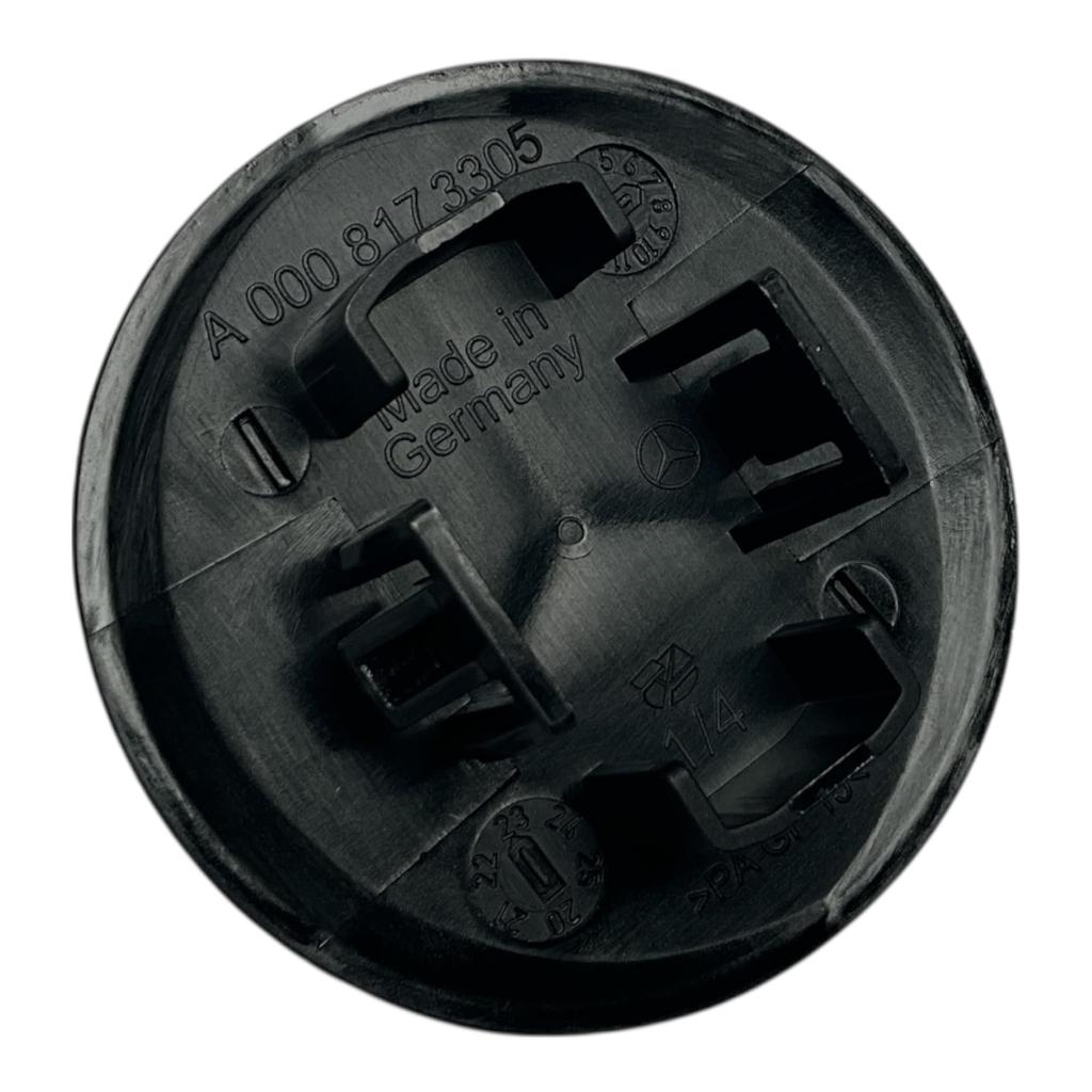 Genuine Mercedes-Benz Laurel Wreath Hood Emblem, Black, A0008173305