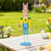 Handmade Easter Rabbit Nutcracker Cute Easter Rabbit Ornament Festive Celebration