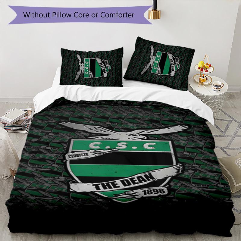 CSC 3pcs Bedding Set Duvet Cover Closure Includes 1 Duvet Cover & 2 Pillowcases for All Seasons Bedroom Home Dorm Decor