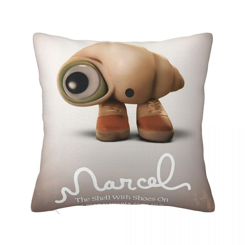 Marcel The Shell Shoes On  Square Pillowcase Cushion Cover Pillow Case Throw Pillow Cover for Home Bedroom Car