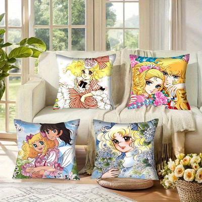 Anime C-andy Cute Candy  Pillowcases Cushion Covers Living Room Sofas Home Decor Gifts
