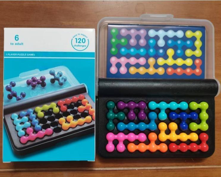 120 Challenges - Intelligence Development - 3D Puzzle Game - Classic Pyramid Beads Logical Thinking Toy