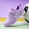 Foreign Trade Children's Football Shoes Girls Broken Nails TF Short Nails Velcro Primary and Secondary School Students Boys Training Shoes Entity