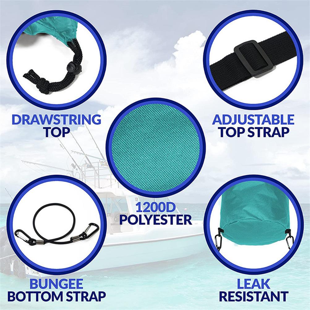 Boat Trash Bag Portable Garbage Marine Pontoon Accessories Waste Portable Pouch Reusable Trapper Bag Kayak Camping Rubbish Bags