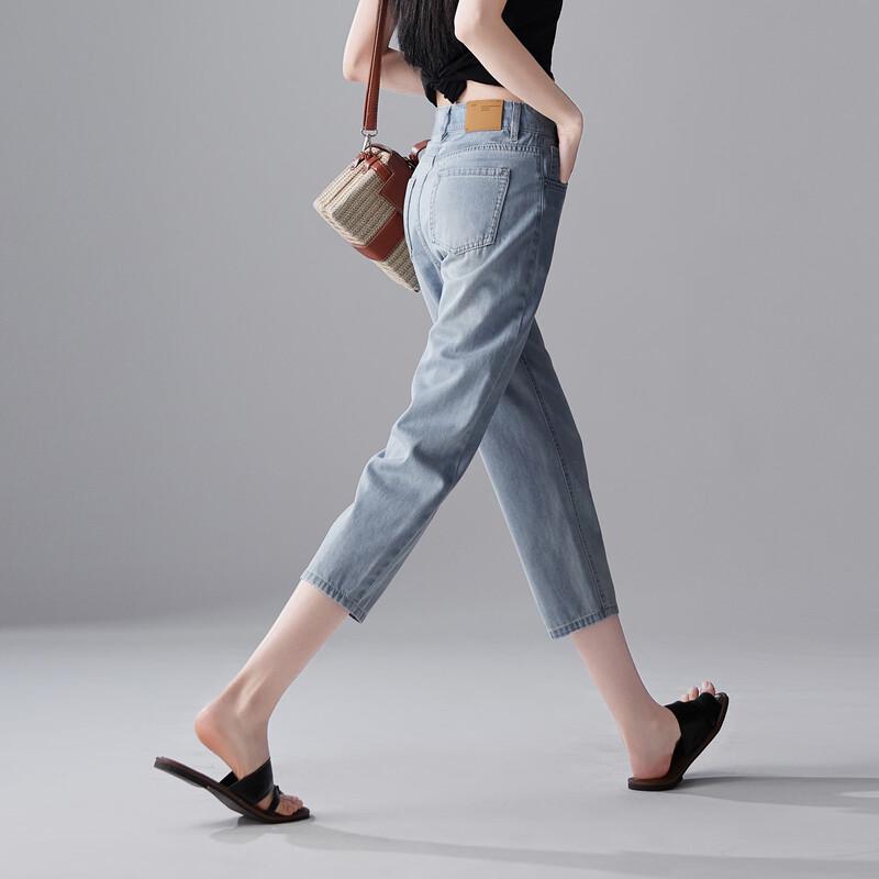 SOFSIL Women's High-Waist Cropped Jeans