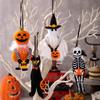1Pcs Halloween Hanging Pendant Decor Spooky Black Cat Pumpkin Ghost Skull Ornament Party Decoration for Home Atmosphere Props