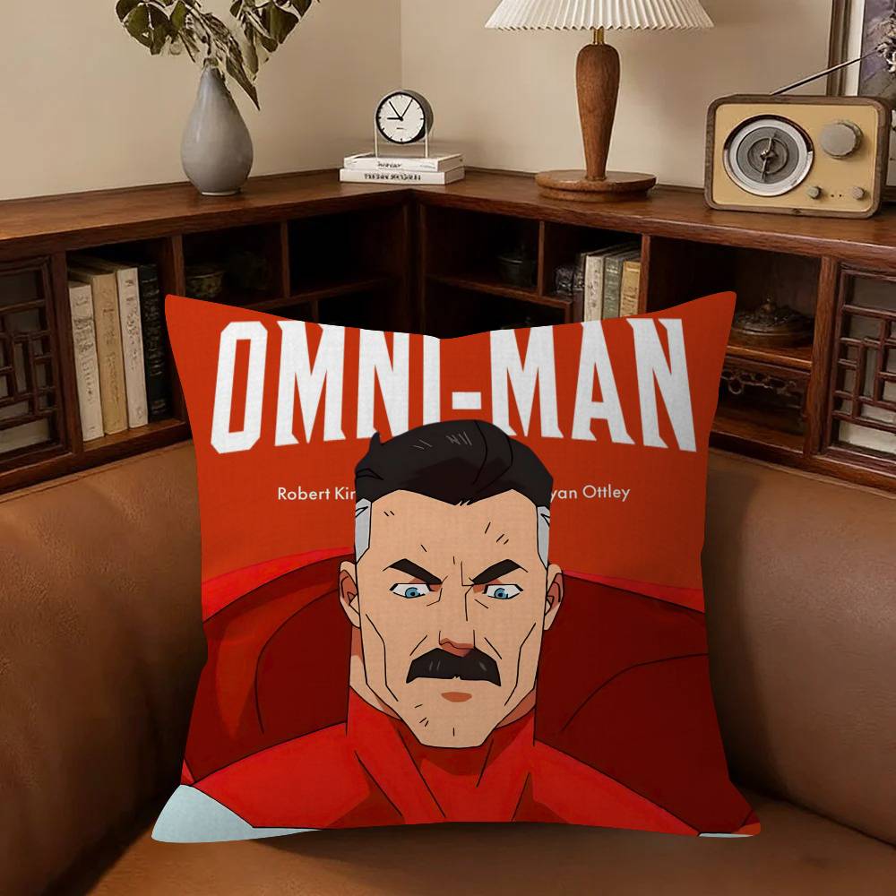 Anime IInvincible OOmni Man Cushion Pillow Cushion Cover Pillowcase Living Room Sofa Home Decor Customized