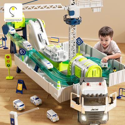 Kinder-Legierung Container-LKW Großer Container-Transporter 3-6 Jahre Alter Junge Mit Hängendem Turm Deformation Big Truck Spielzeug