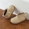 Kids Ankle Boots Autumn Children Casual Shoes Baby Boys Girls Suede Outdoor Anti-slip Short Boots Zipper Retro High Top Shoes