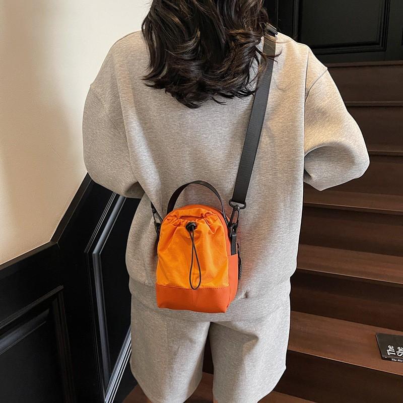 Mini Crossbody Bag Phone Outdoor Use Unisex Neutral Style Water Bottle Holder Casual Daily Wear Nylon