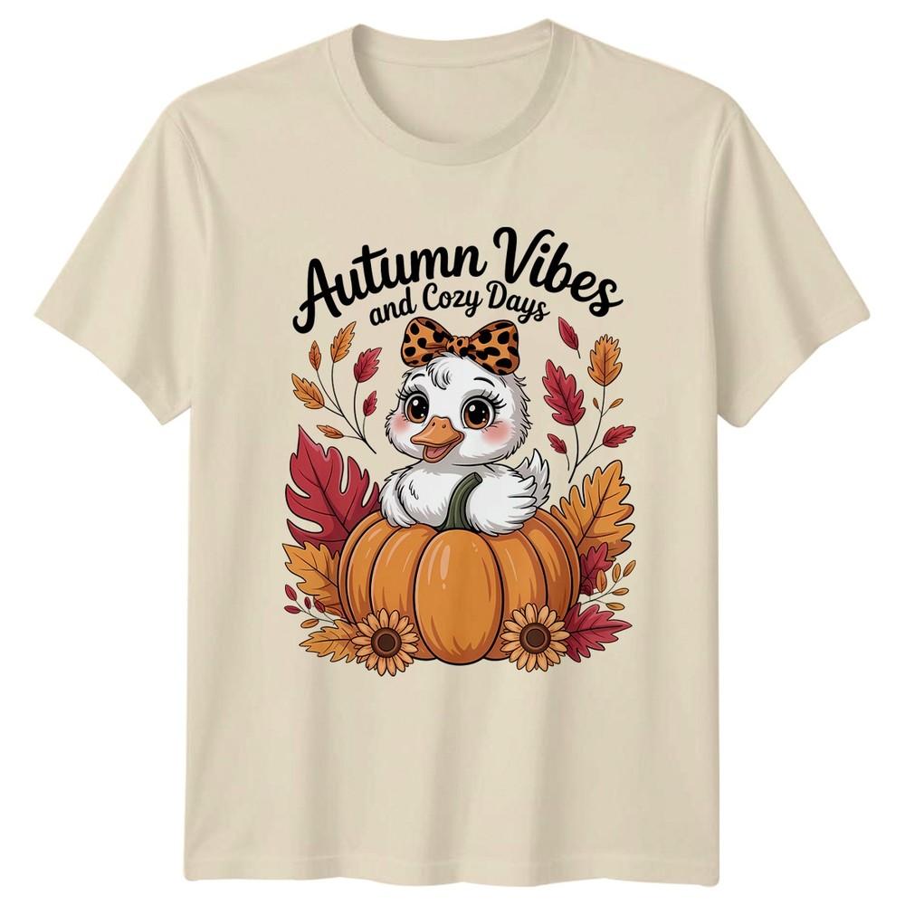 Autumn Vibes And Cozy Days Unisexs TShirt Fall Season Birthday Gift For Her