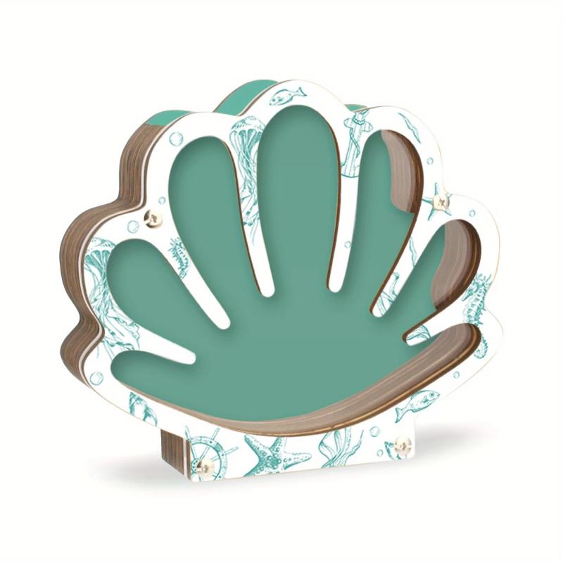 Seashell Container For Display Portable Seashell Display Decorative Wooden Clear Portable Holder For Exhibiting Kids Beach