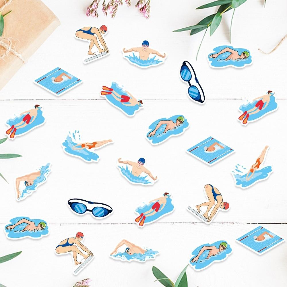 Summer Theme Swimming Confetti Birthday Desktop Party Decoration Throwing Props