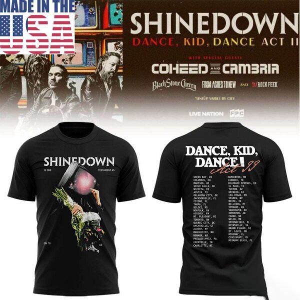 Shinedown Dance Kid Dance Act II 2026 World Tour T-Shirt Unisex CB0080 L