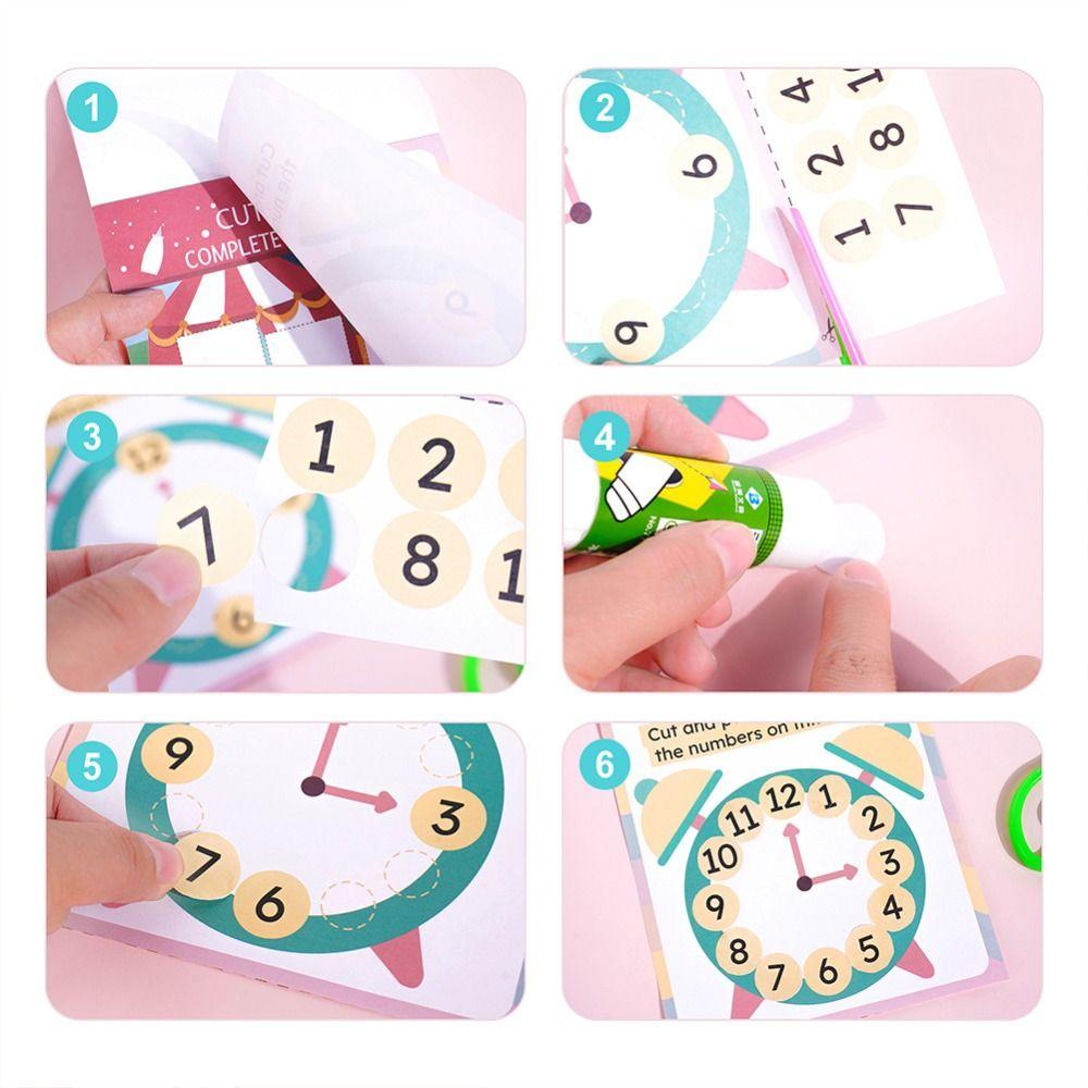 Paper Children's Paper-cut Book Montessori Children Handmade Paper Toy  Kids Toddlers Children