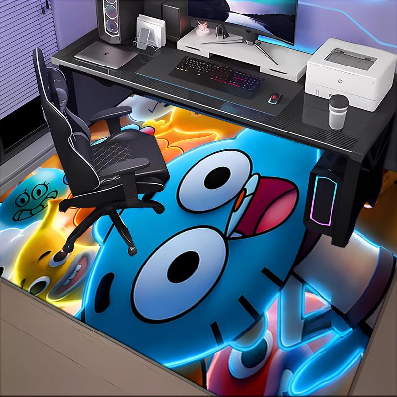 Gum's Colorful Friends Floor Mat for Living Room, Game Rooms, Office, Bedroom, Office Floor Mat Playful Design, Christmas fan gifts
