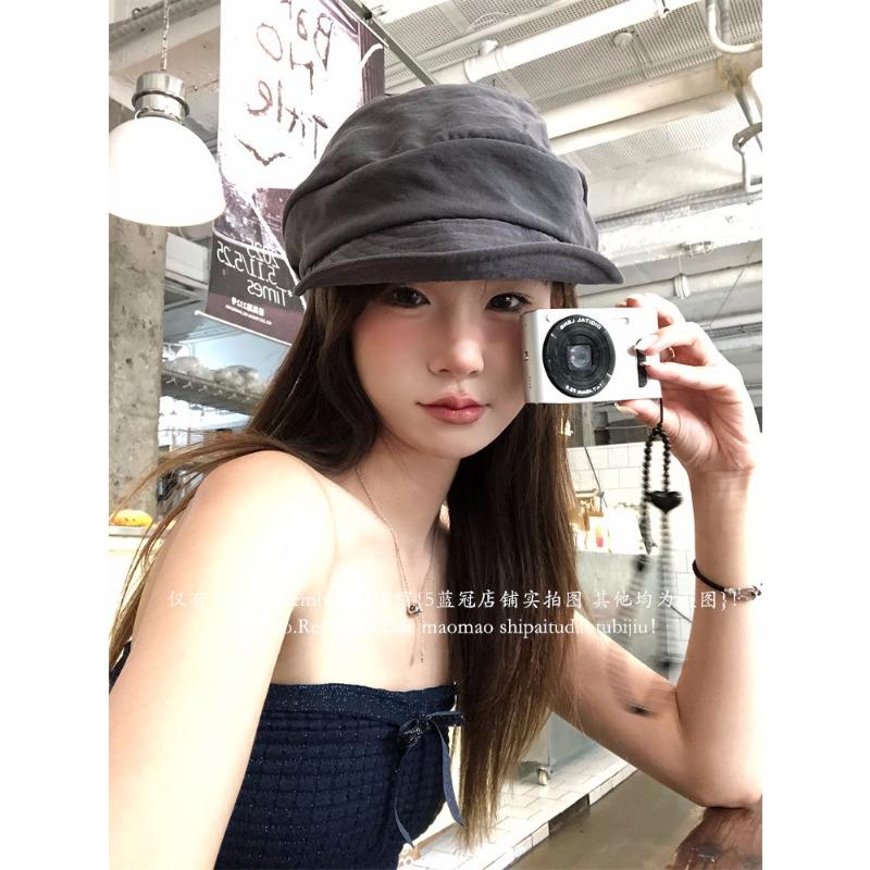 Japanese Yamamoto Style Thin Breathable Octagonal Hat Versatile Literary Painter Hat