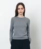 Siyajyu Sikn2175 Basic Round Neck Long Sleeve Knit_Melange Gray