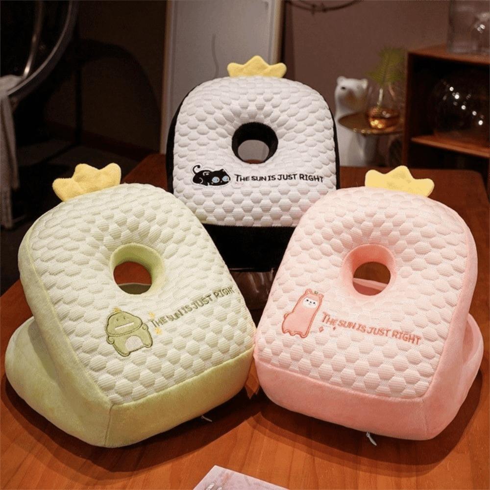 Cartoon Design Nap Pillow Plush Neck Nap Pillow Comfortable Plush Throw Pillow  Office Use