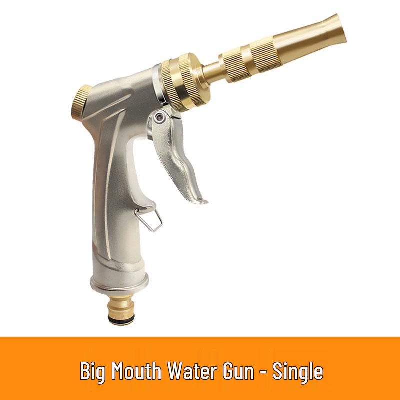 High-Pressure Car Wash Water Gun with Foam Pot & Faucet Booster Brush