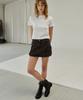 108Paundeu Pigment Cargo Skirt_Brown