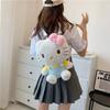 Kawaii Sanrio Plush Backpack for Girls, Cute Kuromi Cinnamoroll My Melody Cartoon Anime School Bag, Lightweight Travel Bag