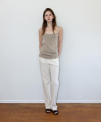 Deolil Pale Cotton Pants_Cream