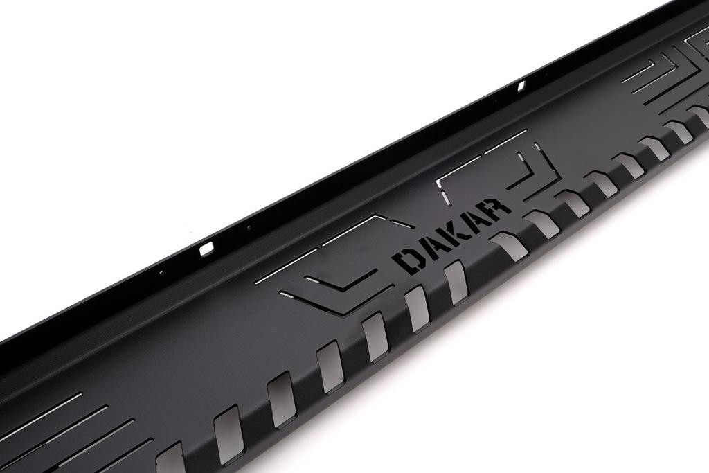 Side Steps Dakar Black V1 Without Illumination (2 Pcs, Metal) for Toyota Hilux 2006-2015