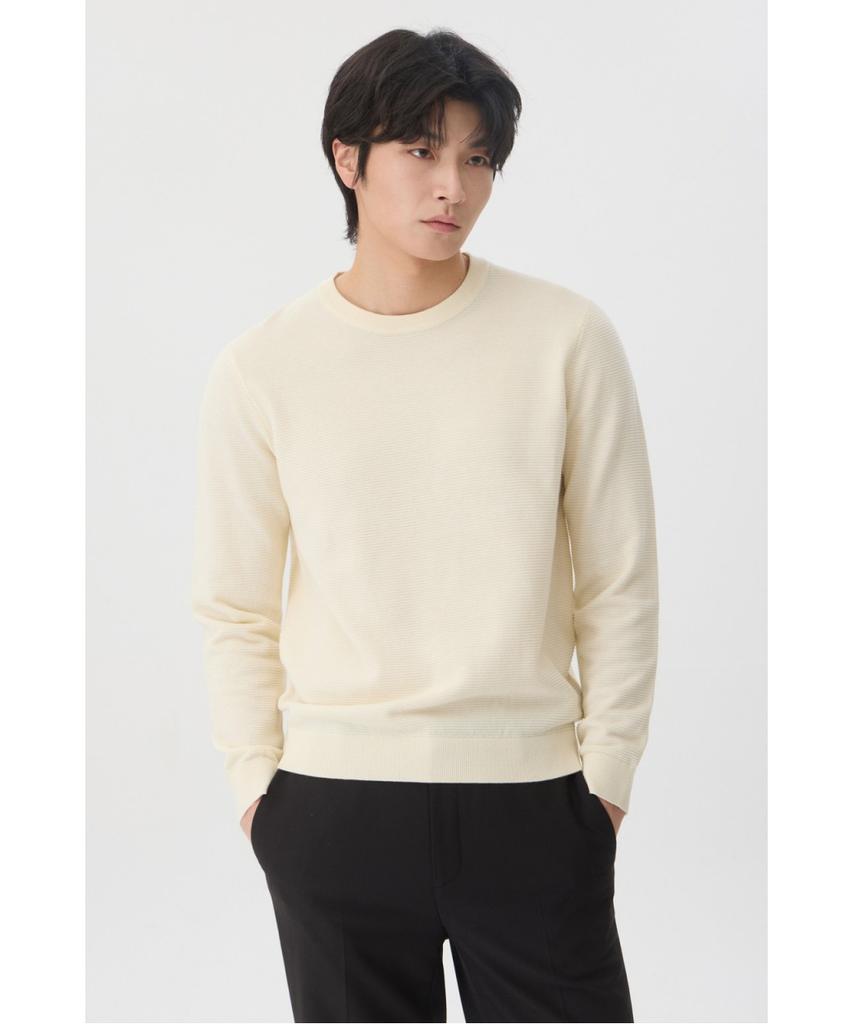 BRENTWOOD [Essentials] Washable Round Neck Sweater Brwas26151Ivx