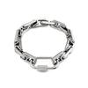 Waterproof Jewelry Non Tarnish Bracelet 316L Stainless Steel Link Chain Bracelet Biner Clasp