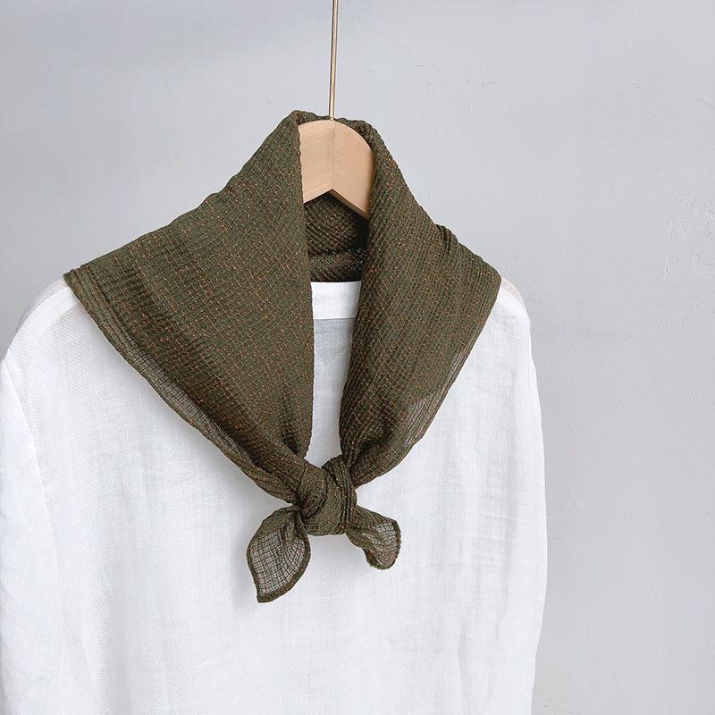 65*65cm Small Square Scarf Neck Protection Versatile Women Soft Hair Scarf Square Handkerchief Ladies Foulard Hijab
