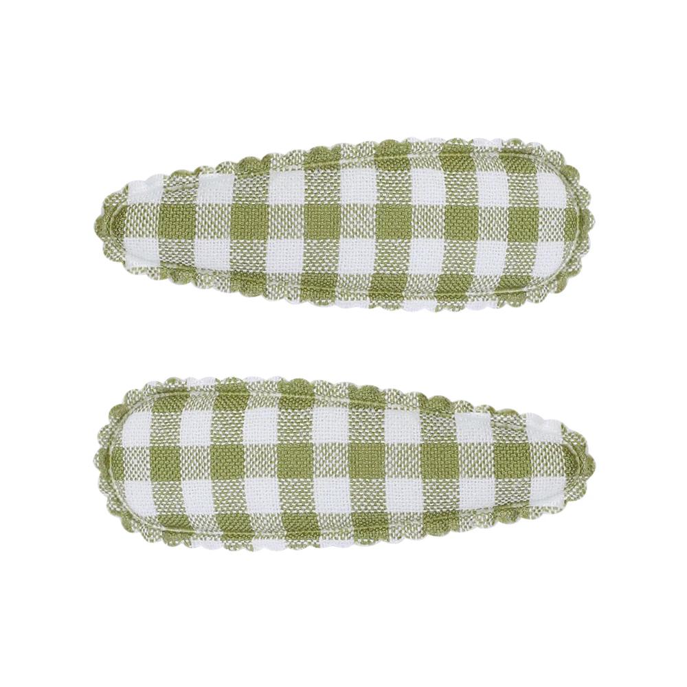 2 Stück/Set Bedruckte BB Haarspange Haaraccessoires Handgefertigt Leinwand Blume Haarspange Mädchen Süße Haarspangen Kopfschmuck Geschenk