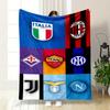 Italian Football Club Logos Blanket print blanket soft and cozy perfect for the living room bed sofa or a nap,gift