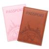 Global Flight Printed Passport Holder Leather Passport Covers Lightweight Airplane Passport Case Id Holder Plane Ticket Holder