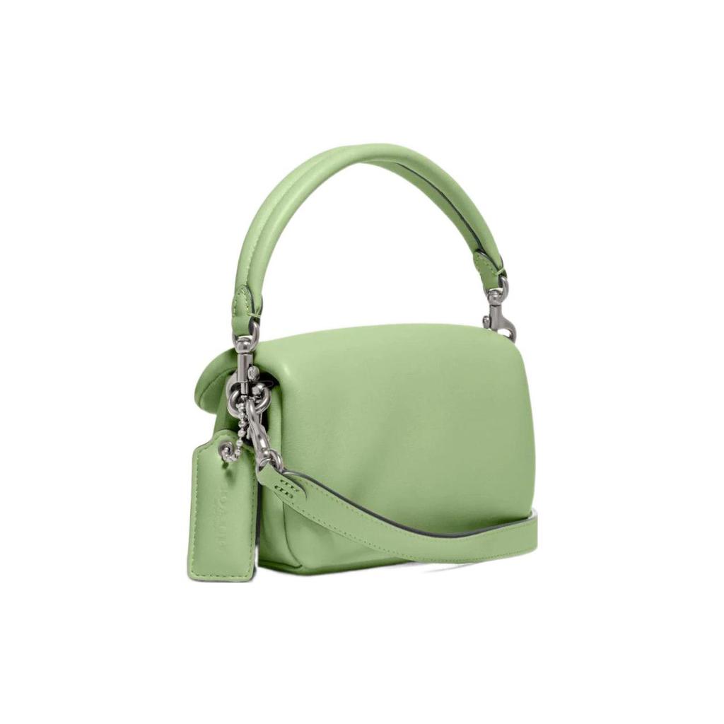 New COACH Pillow Tabby Leather Shoulder Bag, Pillow Bag, Cloud Bag, Shoulder Bag, Crossbody Bag, Handbag Women's Green C3880-LHTY6